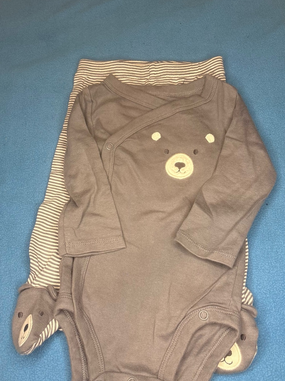 Unbranded Toddler Brown Bear Long-Sleeve One-Piece Bodysuit
